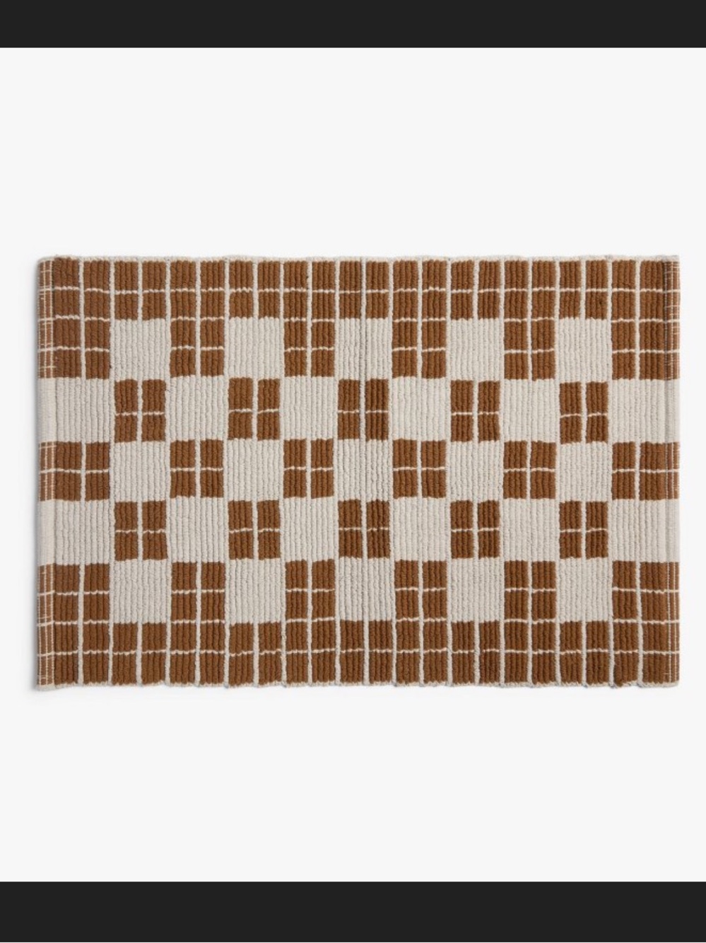 Parachute x Target 1'6"x2'6" Cotton Tile Tub Mat •Pecan•